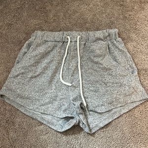 SHEIN gray lounge shorts with pockets